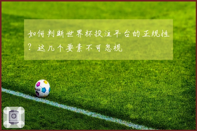 如何判断世界杯投注平台的正规性？这几个要素不可忽视